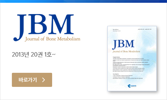 JBM : Journal of Bone Metabolism / 2013년 20권 1호~